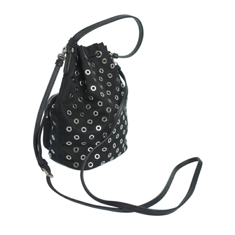 Prada Punched Bag Stud Shoulder